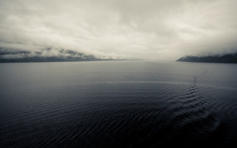 Wide Lake with Mountains