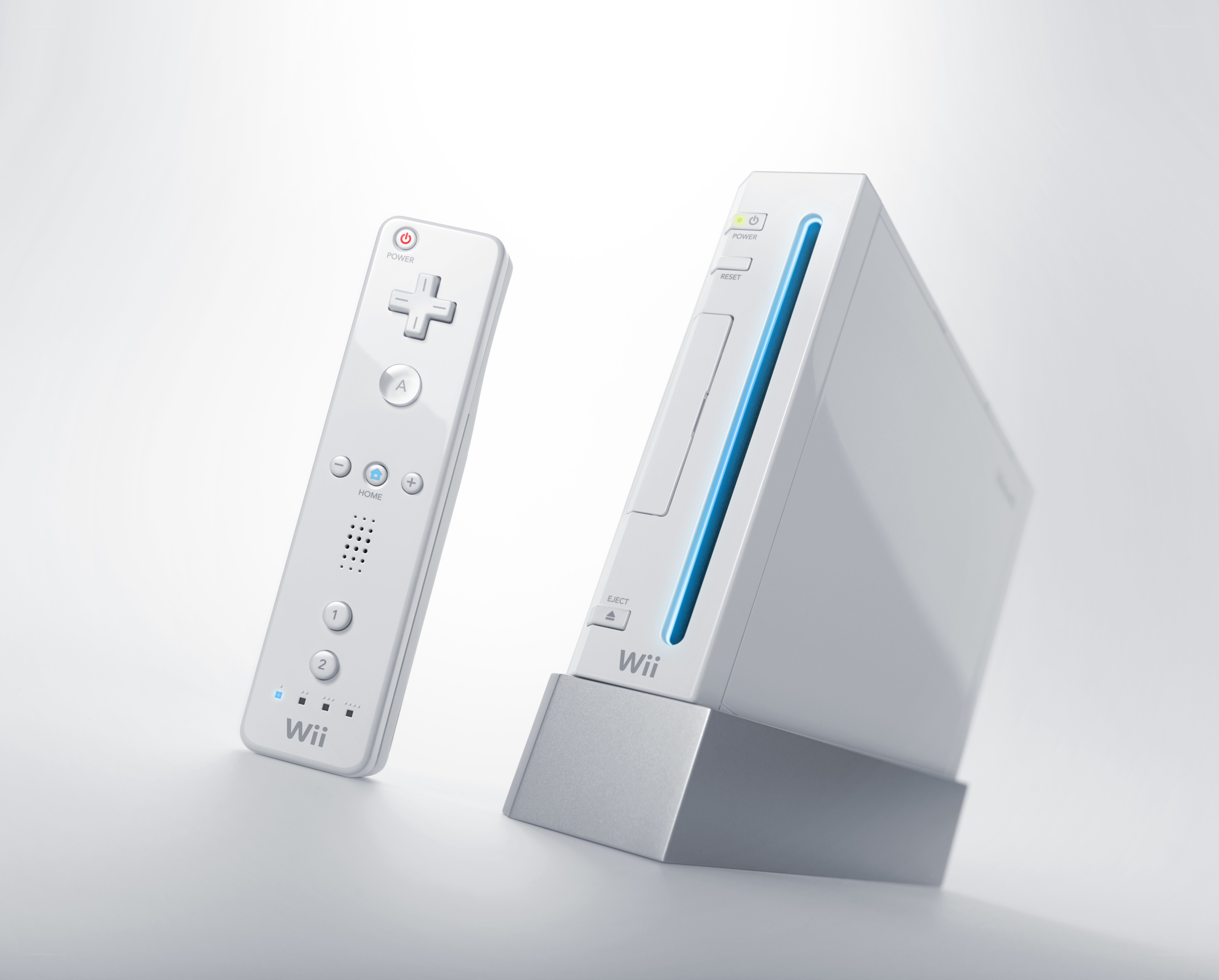Wii console and remote