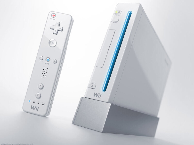 Wii console and remote