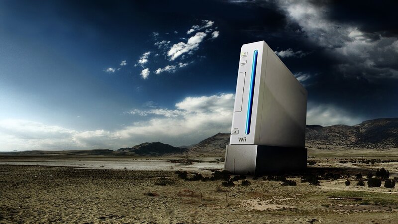 Wii Console in Desert