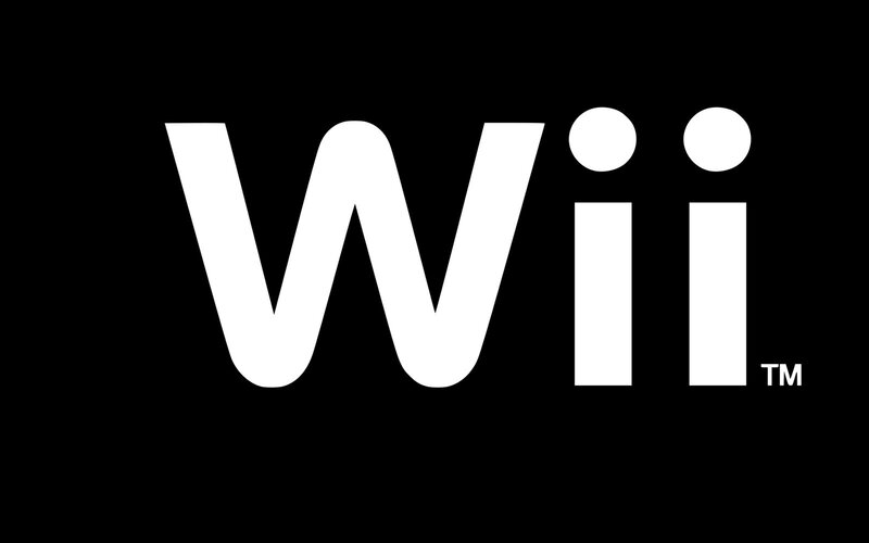 Wii logo on black background