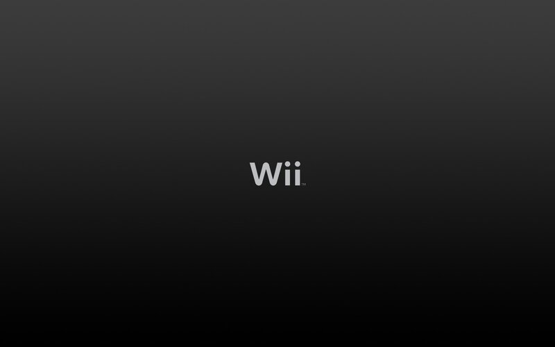 Wii logo on black background