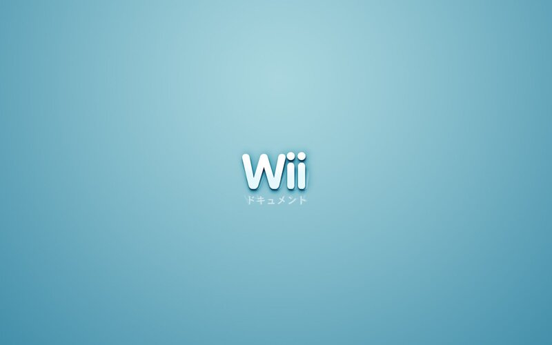 Wii Logo on Blue