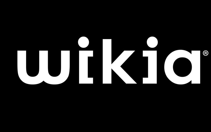Wikia logo on black