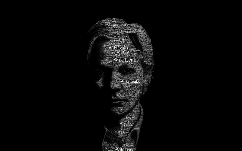 WikiLeaks text portrait