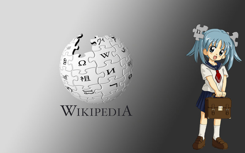 Wikipedia and anime girl