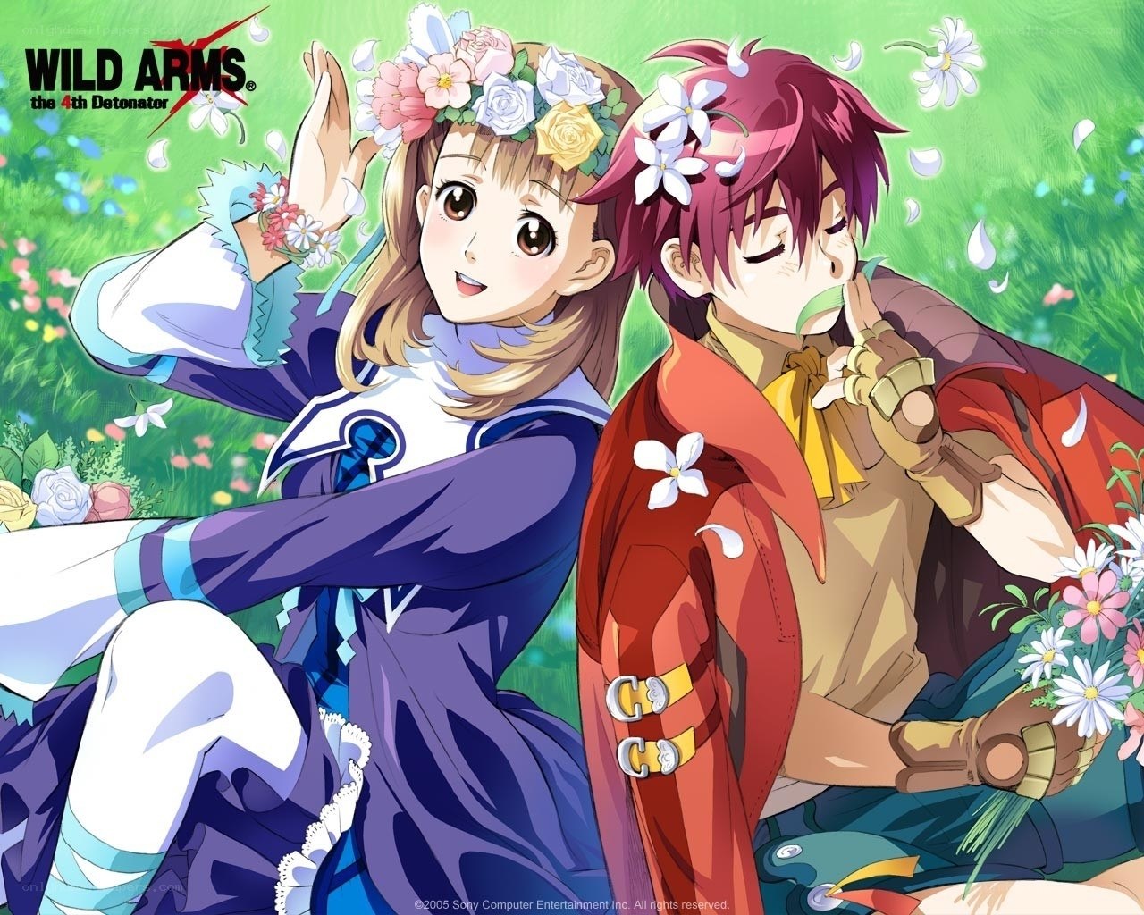 Wild Arms 4 characters in a field
