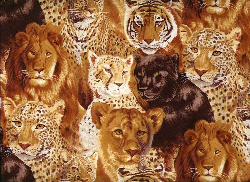 wild cats collage artwork