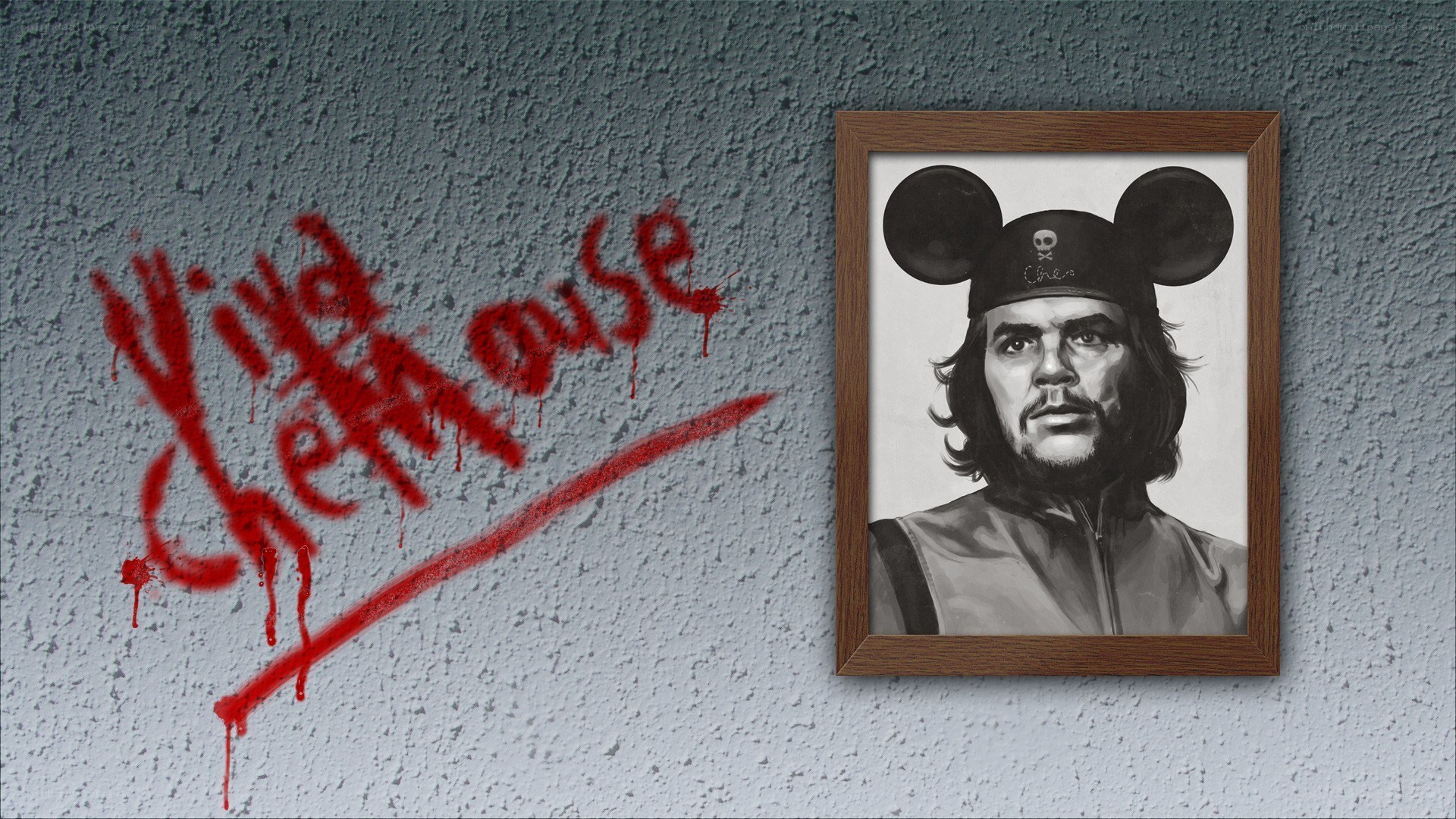 Wild Mouse graffiti and portrait