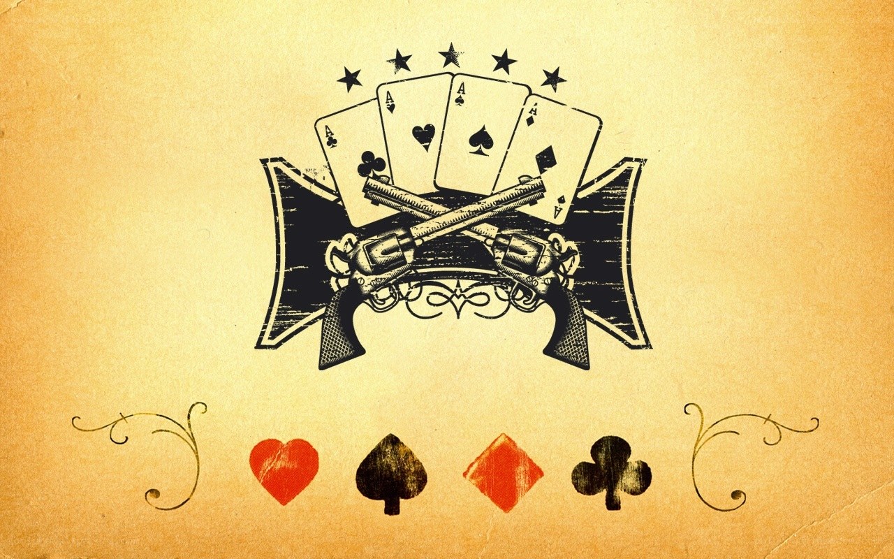 Wild West card game logo