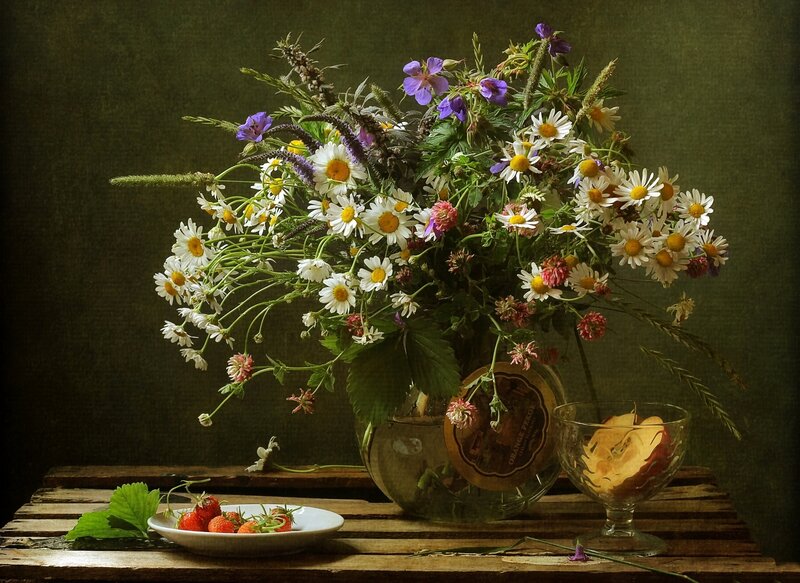 Wildflower Bouquet — Green, Serene