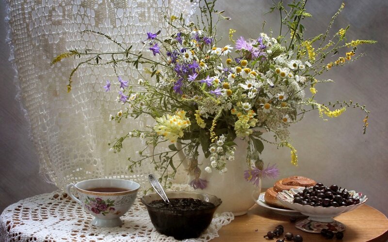 Wildflower Bouquet on Table