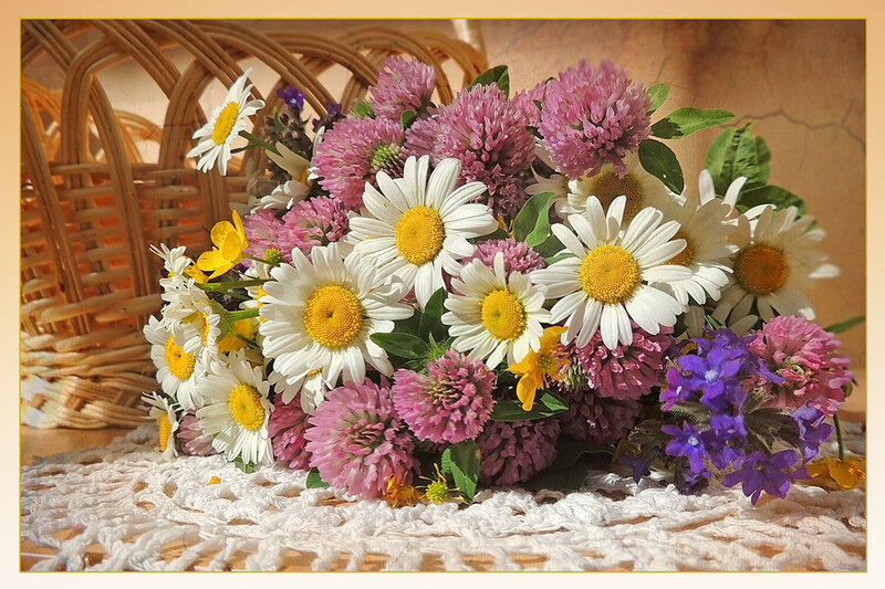 Wildflower Bouquet — White, Calm