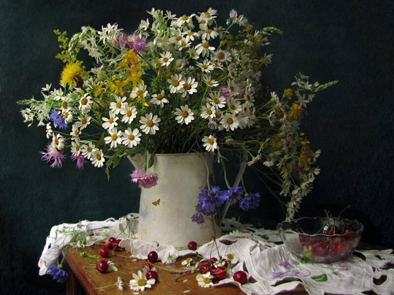 Wildflower Bouquet — White, Serene