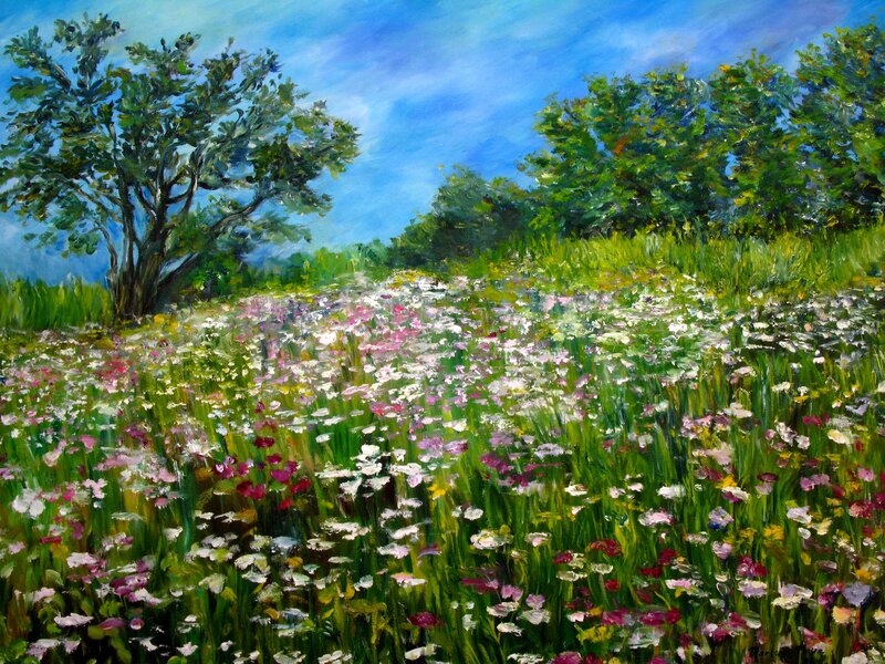 Wildflower Meadow — Green, Serene