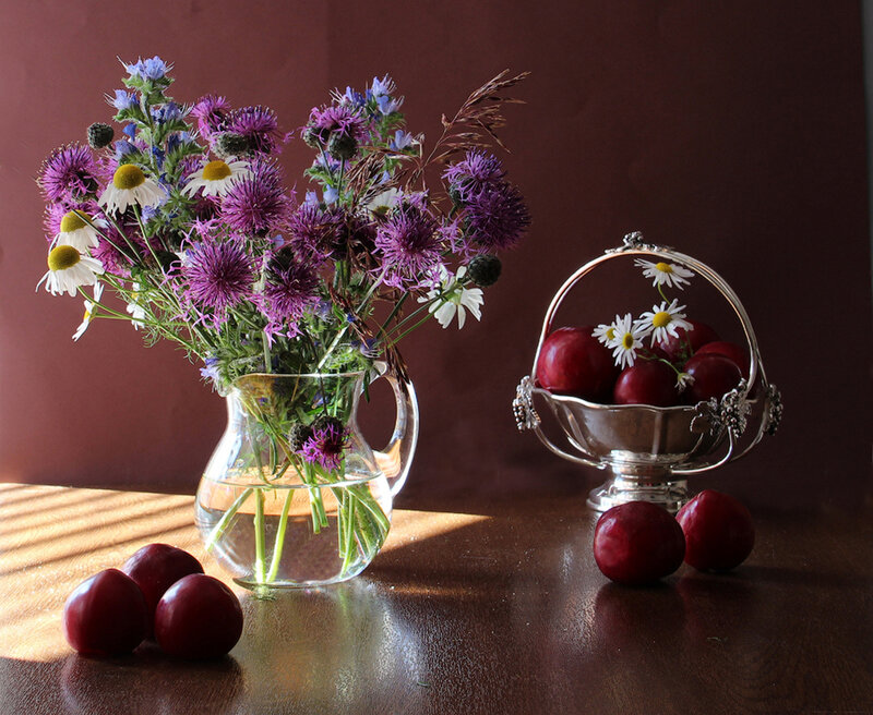 Wildflowers and Plums — Purple