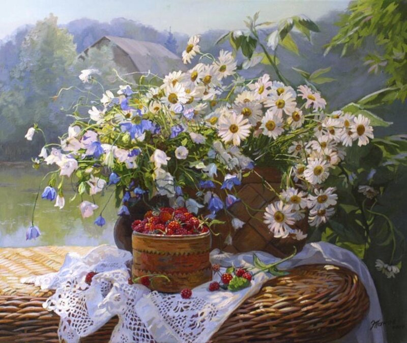 Wildflowers and Strawberries