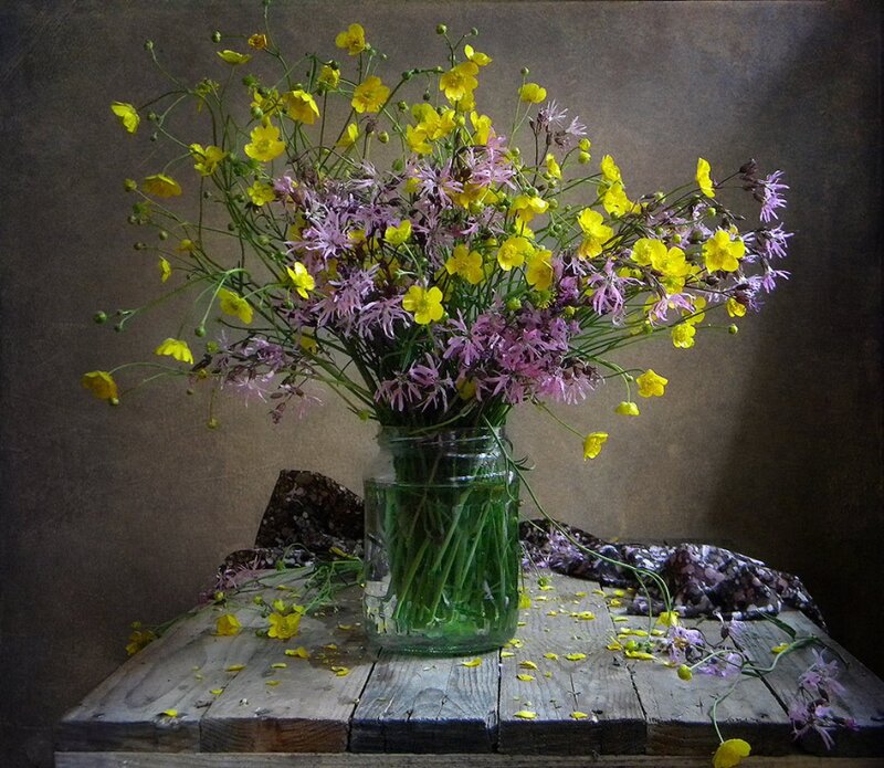 Wildflowers in a Jar — Yellow, Calm