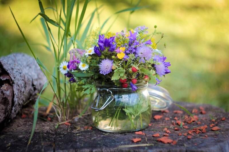 Wildflowers in Jar