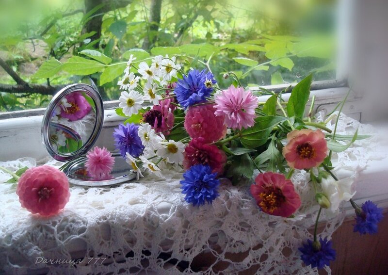 Wildflowers on Lace
