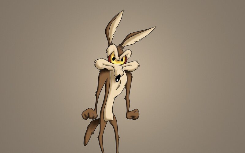 Wile E. Coyote — Brown, Neutral, Digital Art