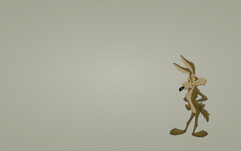 Wile E. Coyote — Brown, Neutral, Illustration, Cartoon, Background