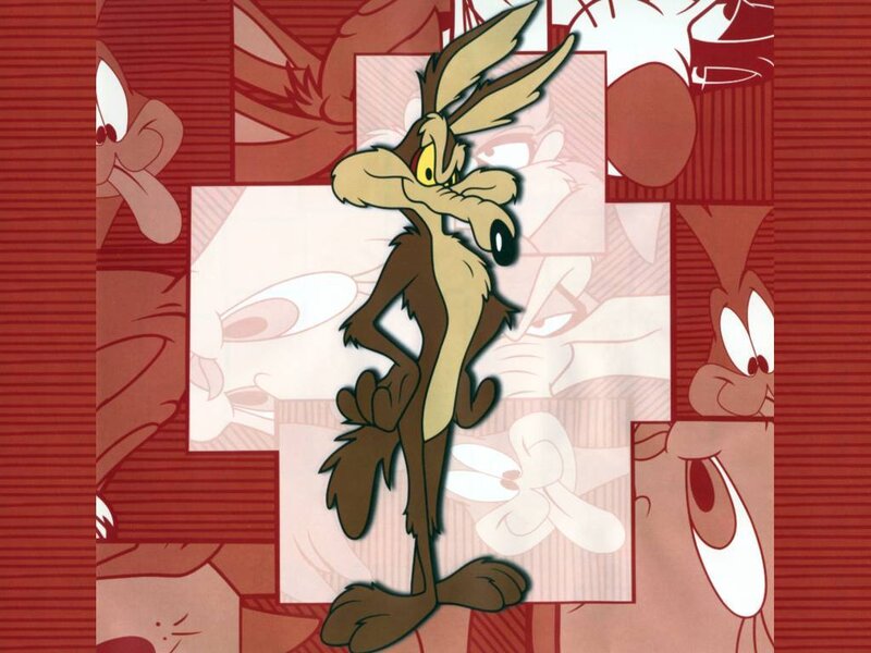Wile E. Coyote in a comic panel