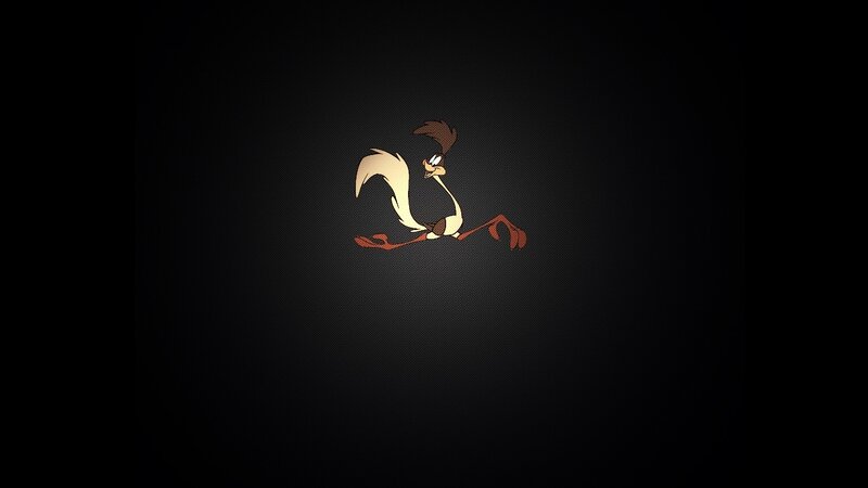 Wile E. Coyote Running — Black