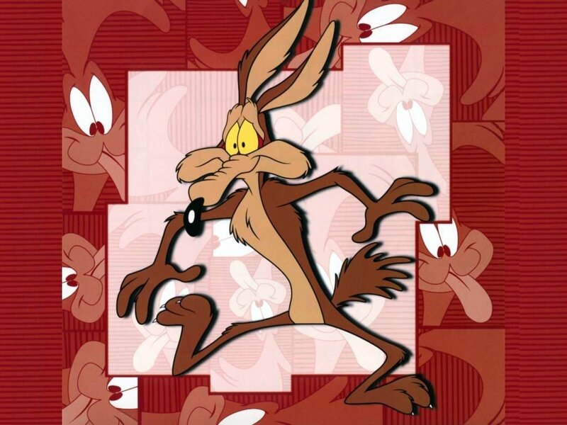 Wile E. Coyote Running — Red