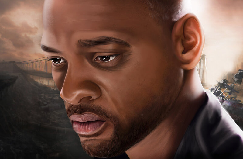 Will Smith in apocalyptic scene