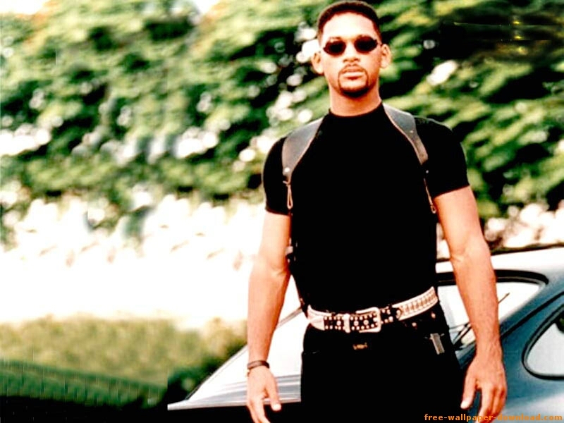 Will Smith in black shirt