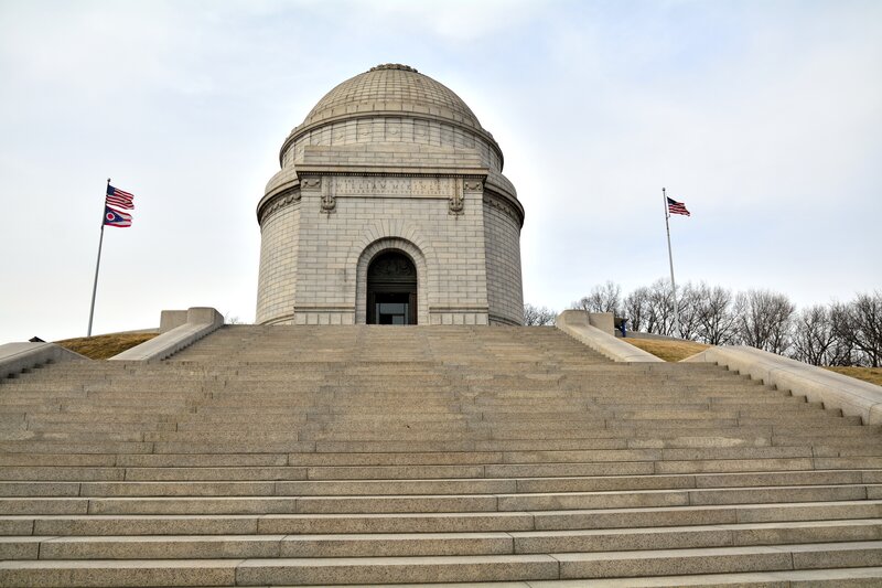 William McKinley Monument — Gray, Solemn, Winter