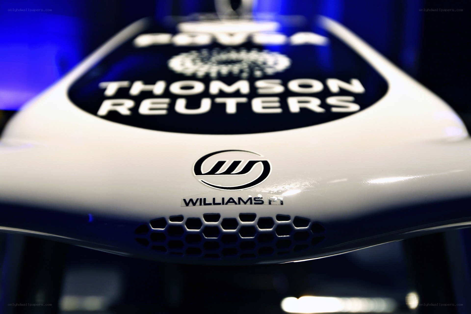 Williams F1 car front view