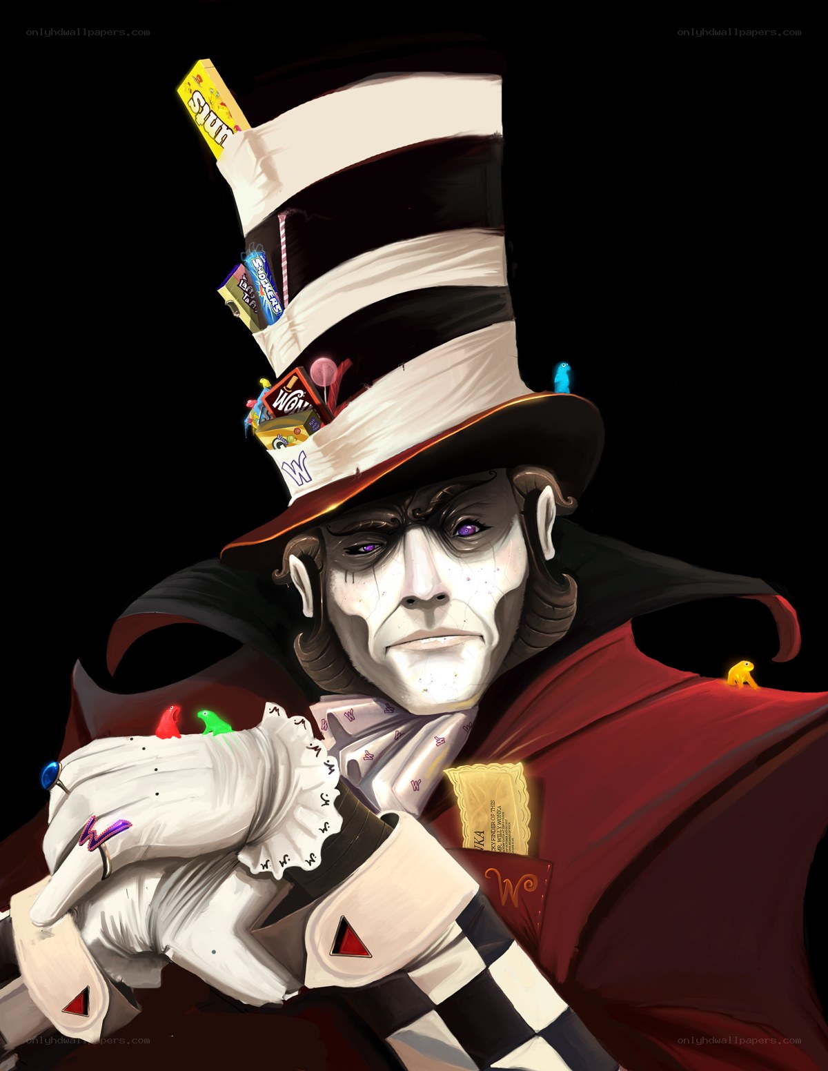 Willy Wonka character portrait