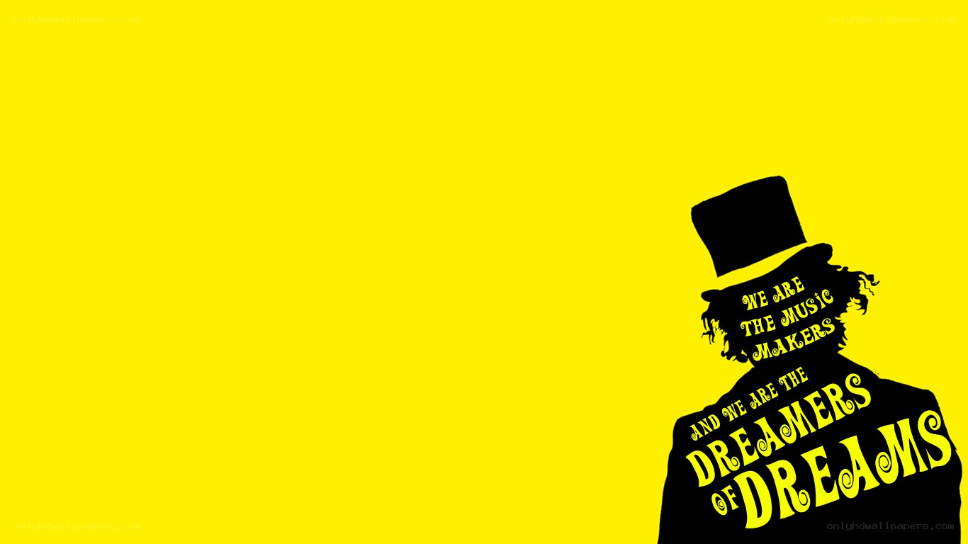 Willy Wonka silhouette poster