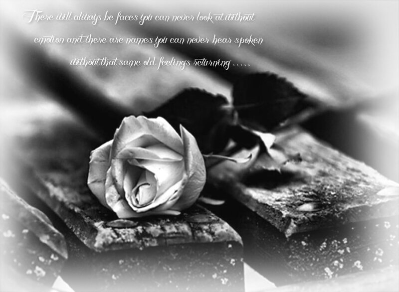 Wilted Rose on Wood