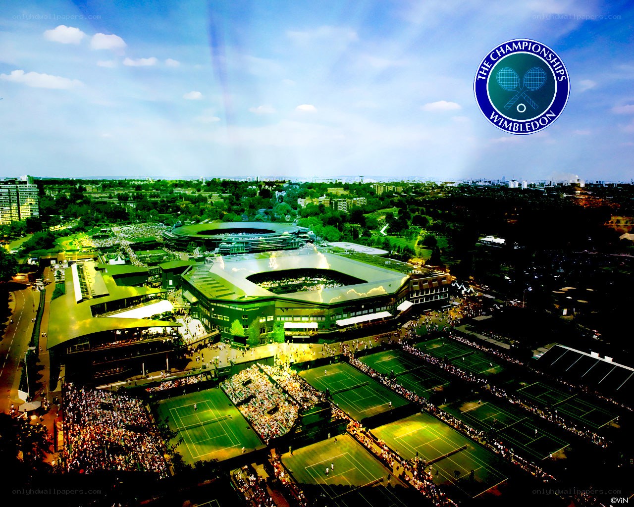 Wimbledon Championships aerial view
