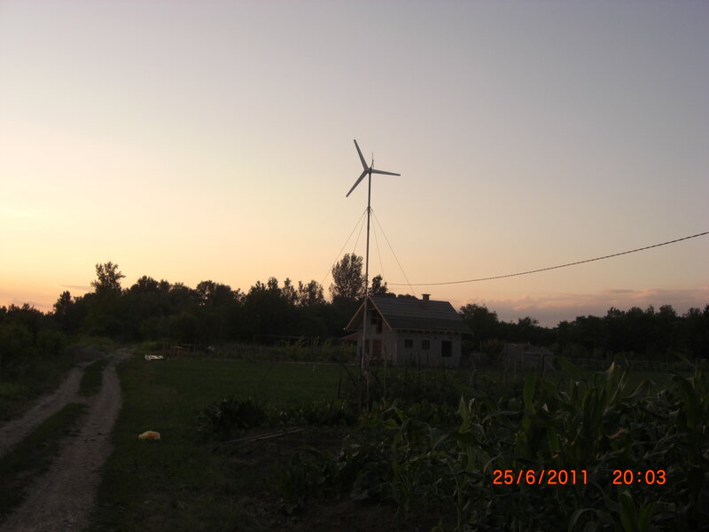 Wind Turbine on Farm