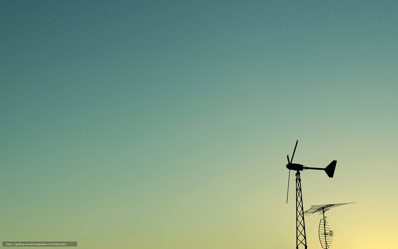 Wind Turbine Silhouette