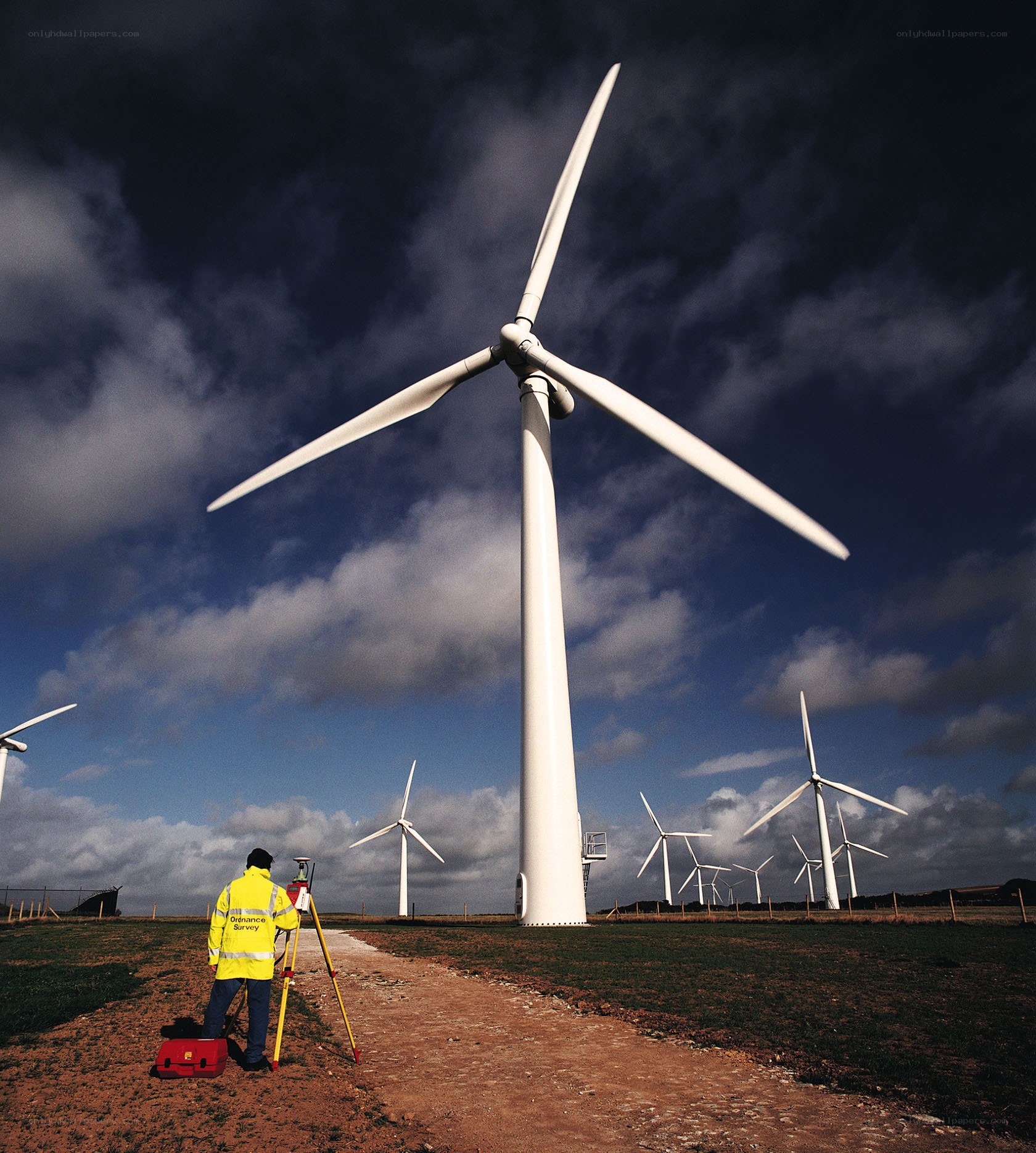 Wind turbine survey in progress