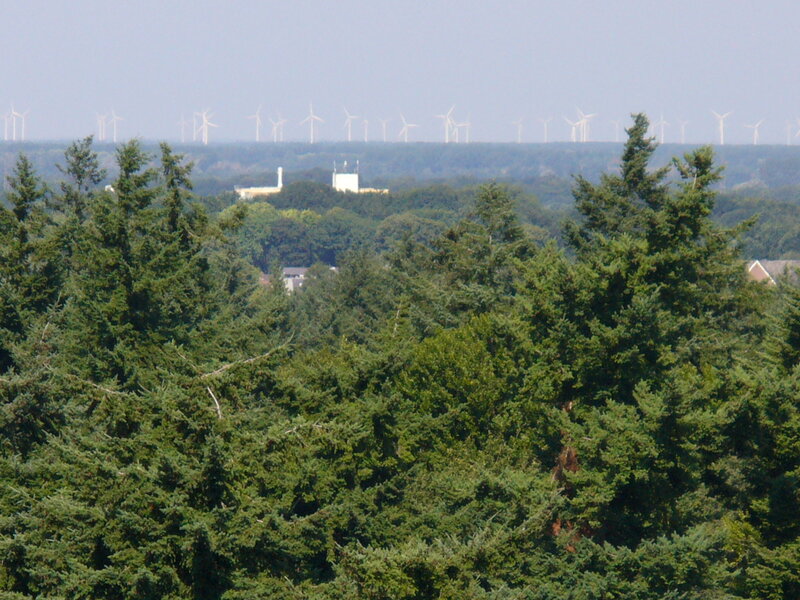 Wind Turbines in Distance
