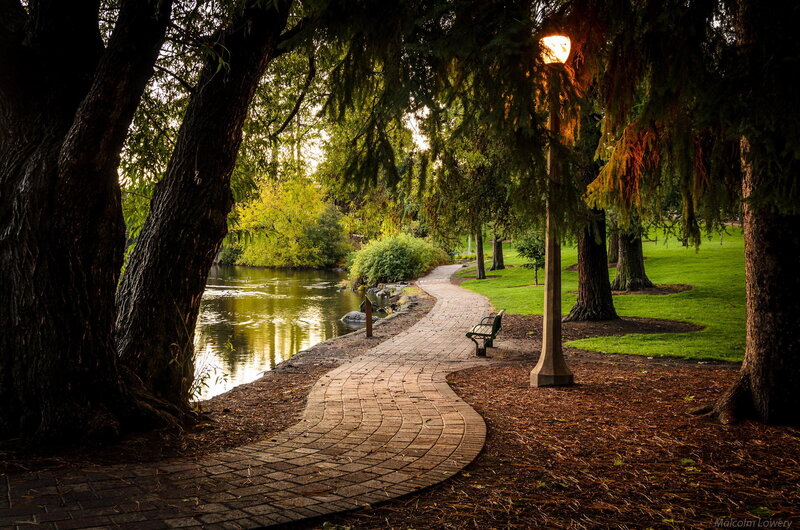 Winding Brick Path