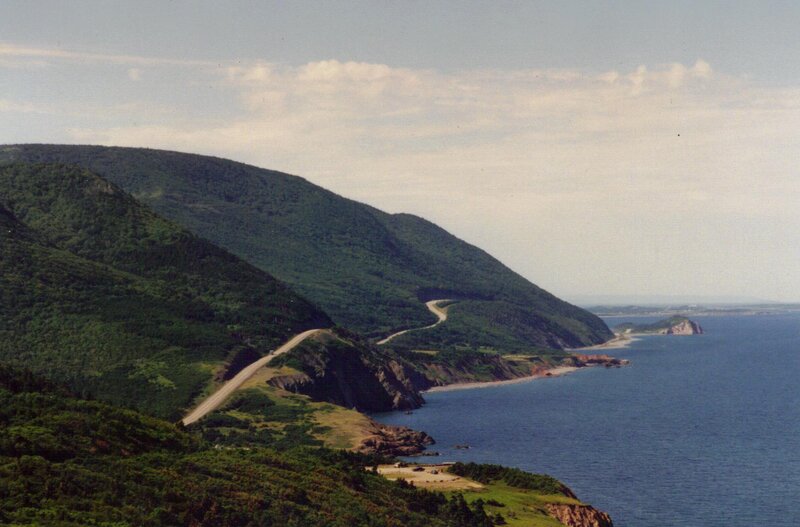 Winding Coastal Road — Green, Serene