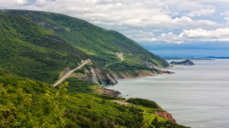 Winding Coastal Road — Green