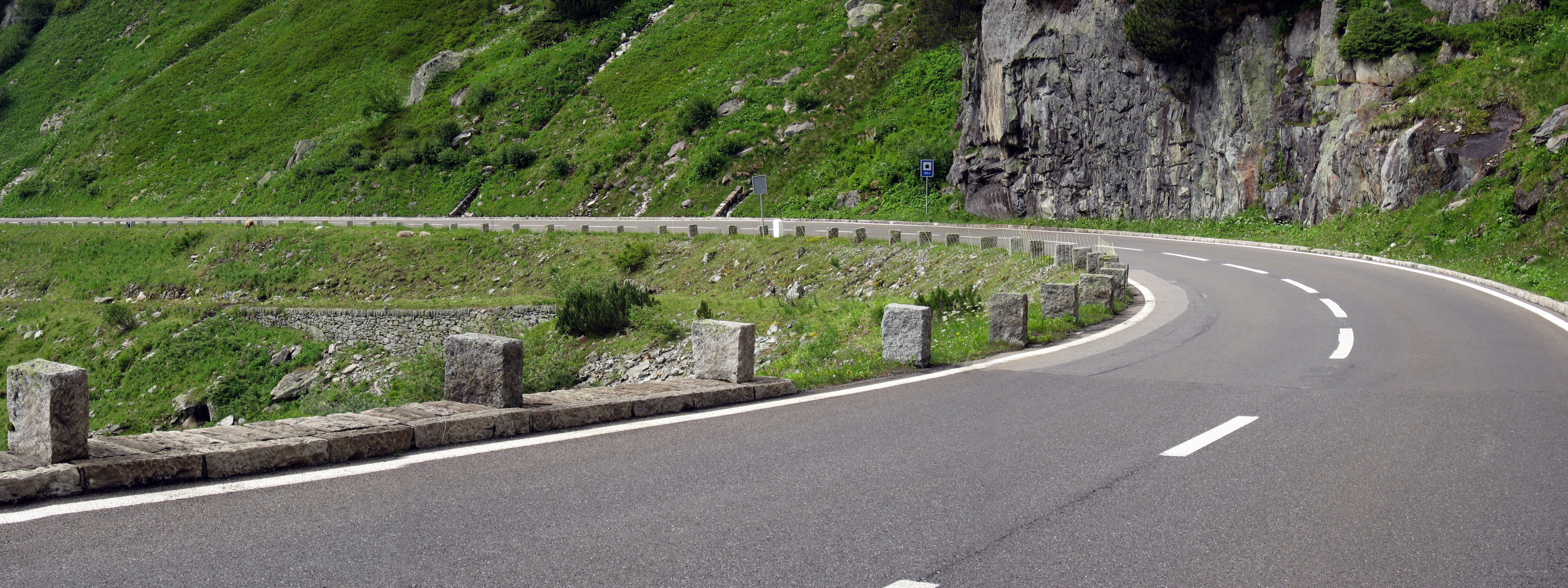Winding mountain road
