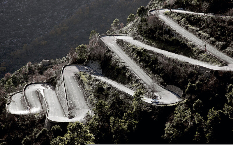 winding mountain road