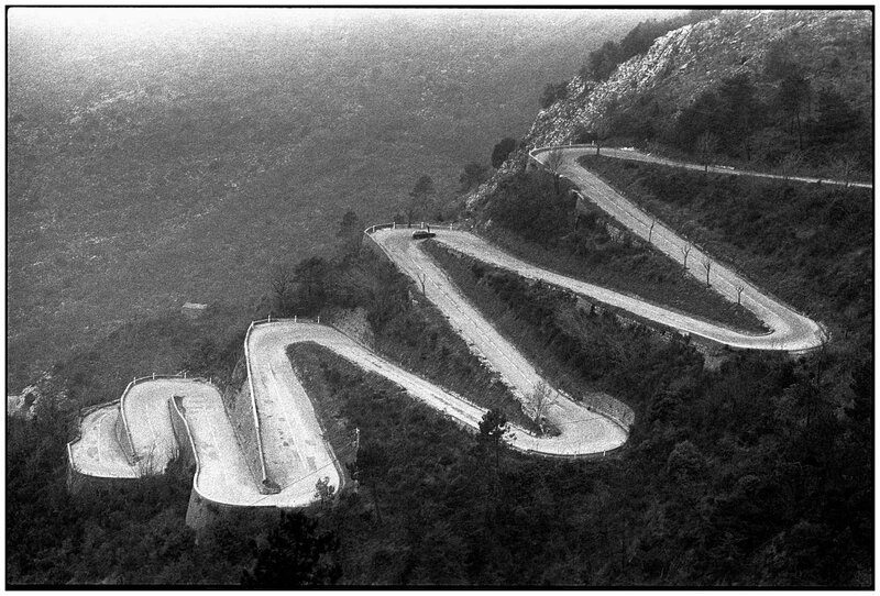 Winding mountain road