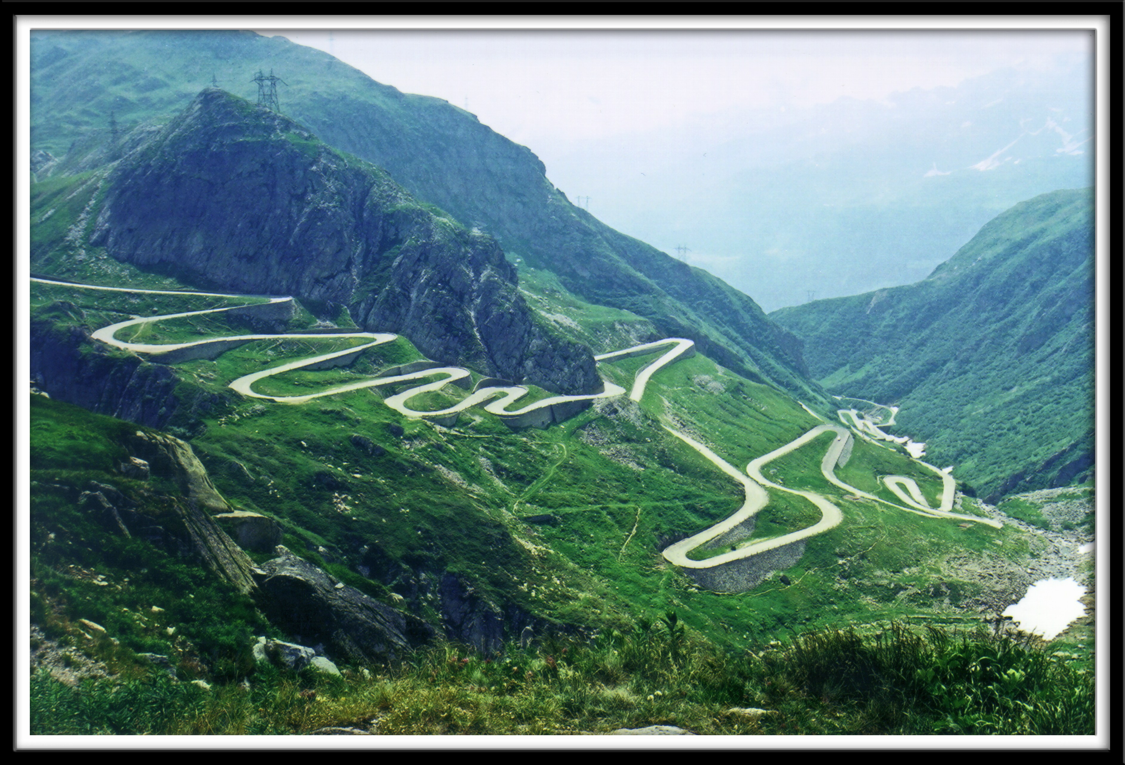 Winding mountain road