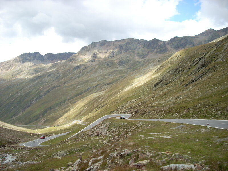 Winding mountain road