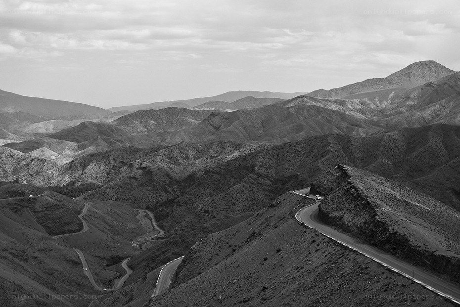 Winding mountain road